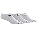 adidas Men's Originals Super No Show Socks (3-Pack), One Size, White-Clear Onix Space Dye/Black