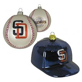 San Diego Padres Double Ornament Set