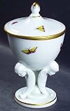 Herend Rothschild Bird (Ro) Round Trinket Box with Lid, Fine China