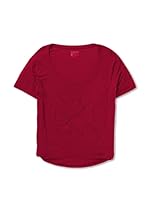 Camiseta Jasmine Scoop Neck Pocket Tee (Rojo)