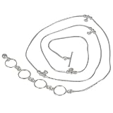 Belly Bracelet Sterling Silver Jewellery from India for Girls Length 31.5 inches