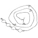 Belly Bracelet Sterling Silver Jewellery from India for Girls Length 31.5 inches