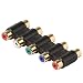 RGB RCA Coupler Splitter Video Audio 5x RCA Component