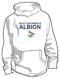 West Bromwich Albion Basic Logo Soccer Hoodie, Adult Large - White