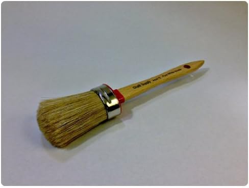 Chalk Supply Paint &amp; Wax Brush- Small- White Bristle by Chalk Supply