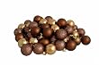 96ct Mocha Brown Shatterproof 4-Finish Christmas Ball Ornaments 1.5" (40mm)