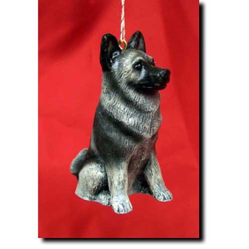 Norwegian Elkhound Handpainted Ornament