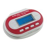 Wireless Universal FM Transmitter with LCD in Red for iPod & MP3 Player etc.