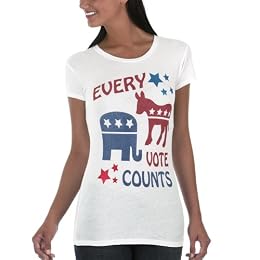 \#8 Every Vote Counts Vintage Tee - White : Target