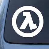 HALF LIFE - First Person Shooter - Vinyl Decal Sticker #A1430 | Vinyl Color: White