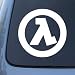 HALF LIFE - First Person Shooter - Vinyl Decal Sticker #A1430 | Vinyl Color: White