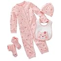 カーターズ ベビー服&ベビー用品4点セット フラワー&Cat