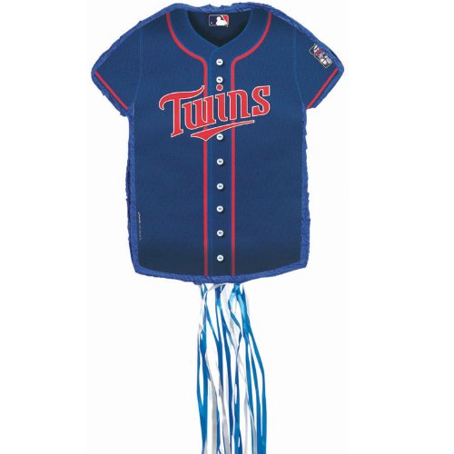 Minnesota Twins Baseball - Shirt Shaped Pull-String Pinata
