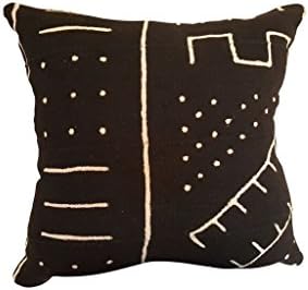 CUSTOM SIZES! Black Geometric Tribal Mud Cloth Pillows