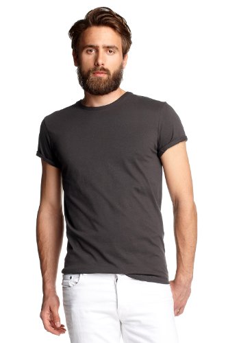 ESPRIT single jersey t-shirt N32606 Herren Shirts/ T-Shirts, Gr. 50/ 52 (L)Grau (dk burnt  Preisvergleich