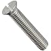 18-8 Stainless Steel Machine Screw, Flat Head, Slotted Drive, Meets ASME B18.6.3 Specifications, #8-32, 3-1/2" Length, Pack Of 10