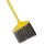 Rubbermaid Commercial Angled Large Broom, Polyethylene Bristles, 46-7/8" Metal Handle, Yellow/Gray (6375-00GY)