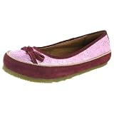 AWOL Nancy Womens Shoes Flats Low Heels Leather Suede Metallic Pink Burgundy