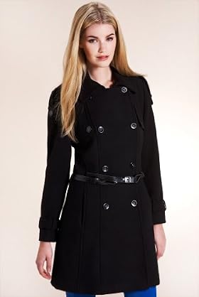 Limited Collection Double Breasted Stretch Coat with Belt