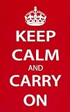 Keep Calm and Carry On Retro Poster Print, 24x36