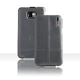 ZENUS Galaxy S2 / S2 Attain Leather Case 'Prestige' Luxury Basic Folder Series - Pearl Gray
