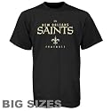 New Orleans Saints Black Critical Victory Big Sizes T-shirt
