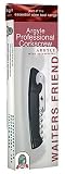 Fox Run Argyle Waiters Friend Corkscrew, Black/Chrome