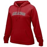 Nike Arkansas Razorbacks Ladies Cardinal Arch Lettering Fleece Hoody Sweatshirt