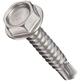 StainlessSteelSheetMetalScrew,HexHead,Self-DrillingPoint,#10-16,3/4