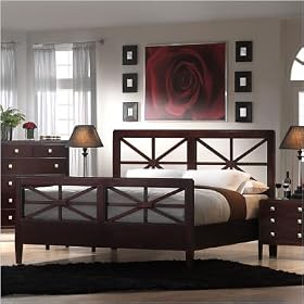 New Hampshire Bed in Cappuccino Size: California King