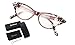 SOOLALA Womens Fashion Designer Rhinestone Cat Eye Magnifying Reading Glasses
