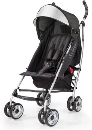 Summer Infant 3D Lite Convenience Stroller, Black Durable Stroller that has a Lightweight and Stylish Aluminum Frame