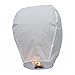 Olym Store(TM) 20 Pcs Chinese Sky Fly Fire Paper Lanterns Wish Balloon Wishing Lamp for Wedding Birthday Christmas Party White
