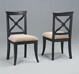 Review AtHomeMart  / Set of 2 Antique Black Dining Chairs