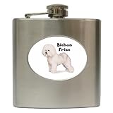 Bichon Frise Hip Flask (6 oz)