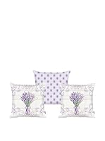Apolena Set Funda De Cojín 3 Uds. (Lila/Multicolor)