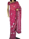 Bollywood Pink Wedding Party Designer Sari Saree
