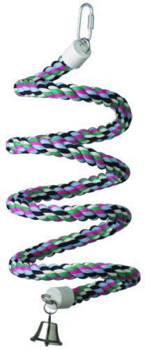 Super Bird Creations 3/4-Inch by 66-Inch Rope Bungee Bird Toy, Medium