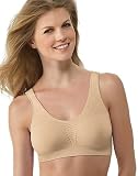 Barely There Microfiber Damask Crop Top Bra, S-Nude