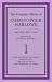 The Complete Works of Christopher Marlowe: Volume 1, Dido, Queen of Carthage, Tamburlaine, The Jew of Malta, The Massacre at Paris