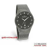 Skagen Men's Titanium Watch with Gunmetal Dial and Date #342XLTTM