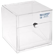 Nalgene 5830-0002 Acrylic Lab Organizer Dispensing Bin, Front Opening, 152mm Length x 152mm Height x 152mm Depth