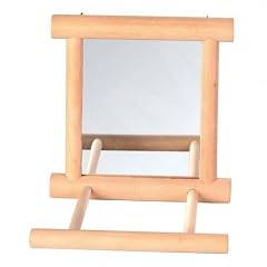 Trixie Spiegel mit Holzrahmen/2 Landepl�tzen 9 x 9 cm