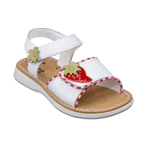 Circo  Madilyn Strawberry Quarter Strap Sandals - White