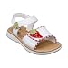 Circo Madilyn Strawberry Quarter Strap Sandals - White