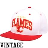 Mitchell & Ness Calgary Flames White-Red Arch Two-Tone Snapback Adjustable Hat