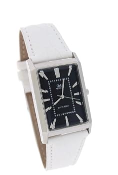 Q&Q Unisex Slim Elegant Leather Band Watch #Q248-302Y