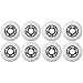 KSS Outdoor Asphalt Formula 89A Inline Skate X8 Wheels, White, 76mm