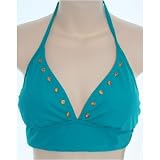Body I.D. Women's Swimwear Separates Tops - Turquoise - Size 8