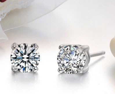 HHBuy Jewelry Fashion Women's Earrings Swarovski Crystal Stones Faceted Round Stud Earring Anti-allergy New Design Korea Style Gift